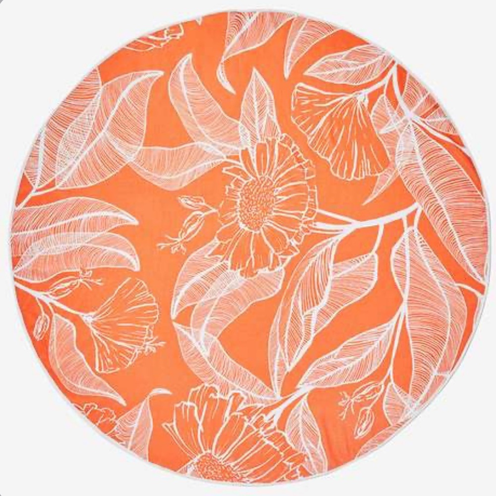 SUMMER & ROSE Beach Towel Outdoor Roundie 57” - Picture 3 of 7